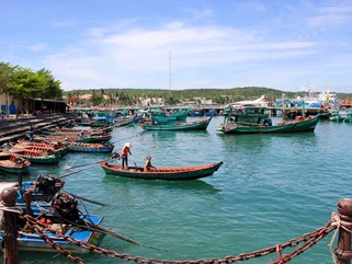 A harbour in Vietnam